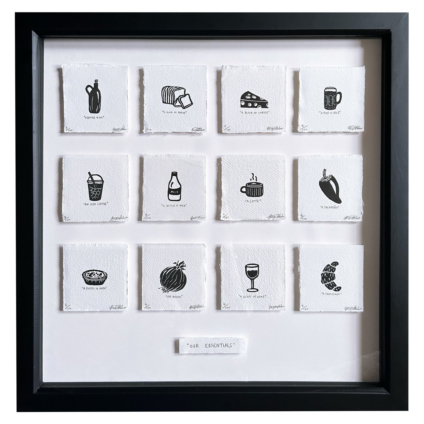 CUSTOM 12 FRAMED MINIATURE PRINTS