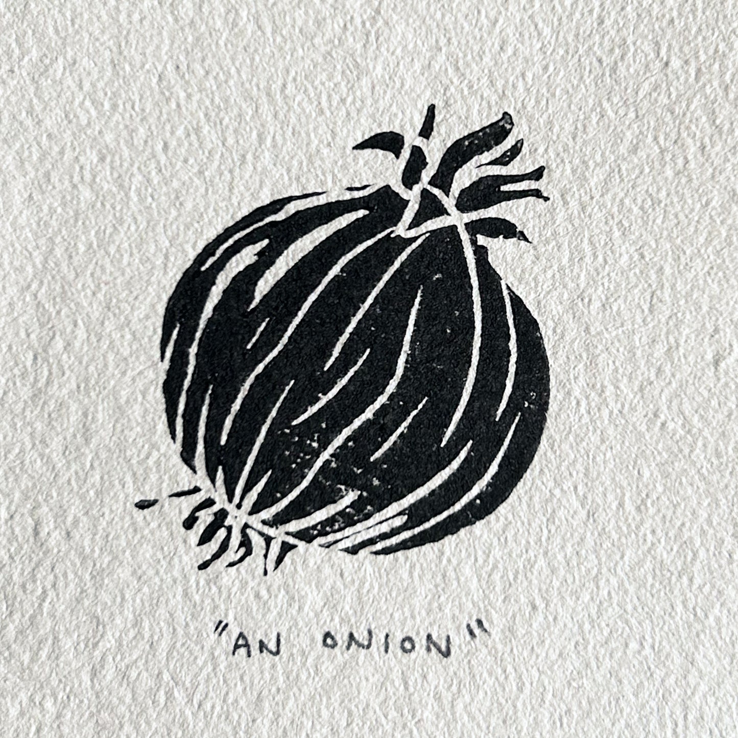 "AN ONION" Miniature Print