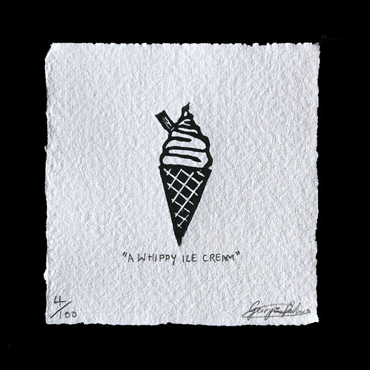 "A WHIPPY ICE CREAM" Miniature Print