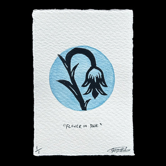 "FLOWER IN BLUE" Small Print