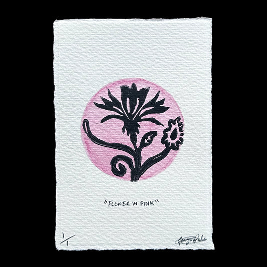 "FLOWER IN PINK" Small Print