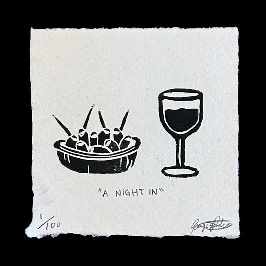 "A NIGHT IN" Miniature Print