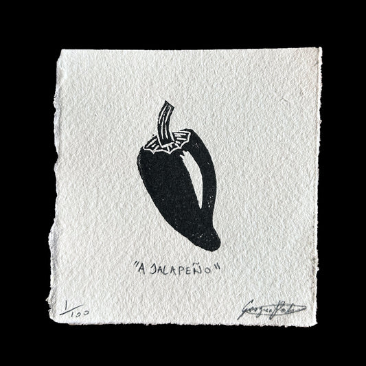 "A JALAPENO" Miniature Print