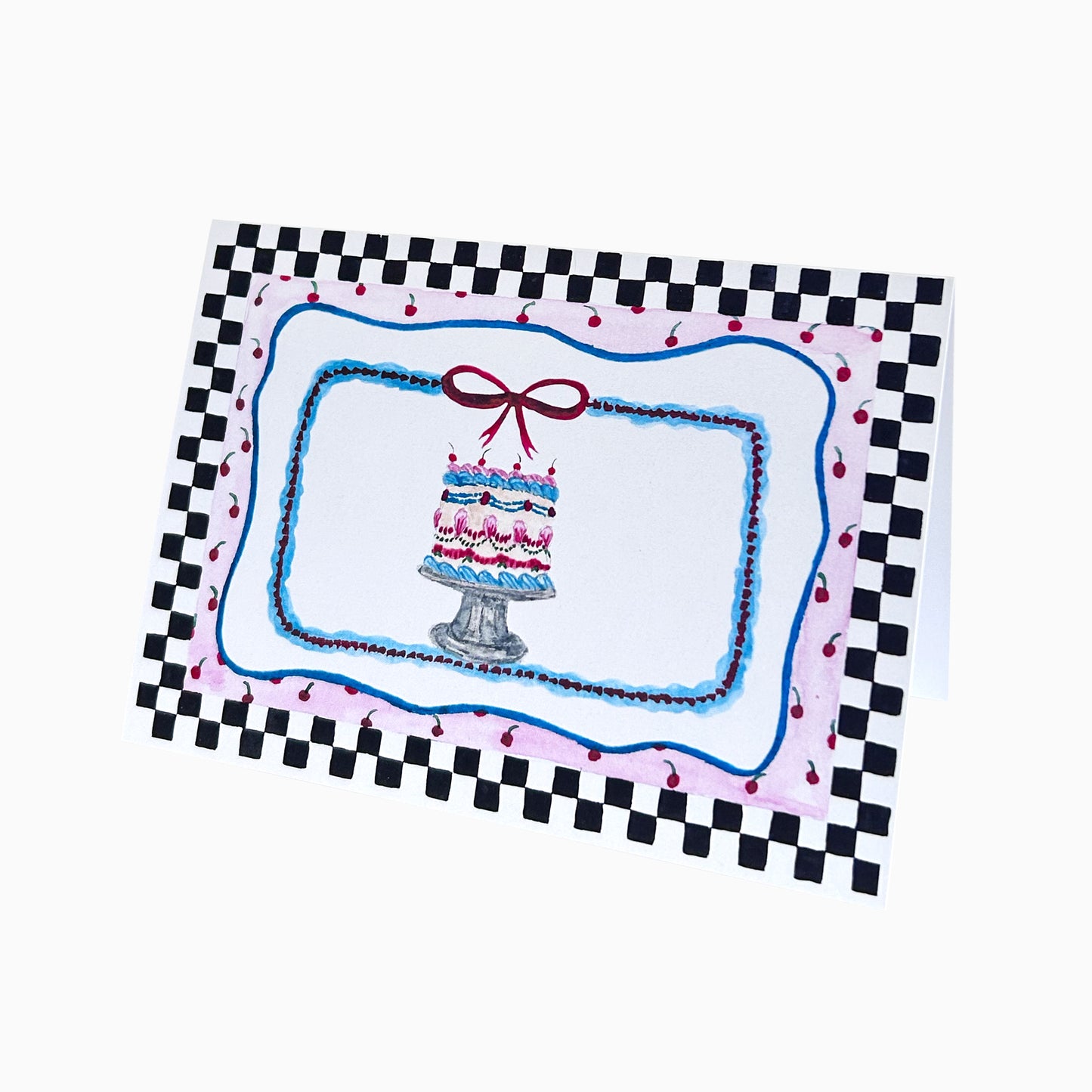 Tiered Cake Greetings Card